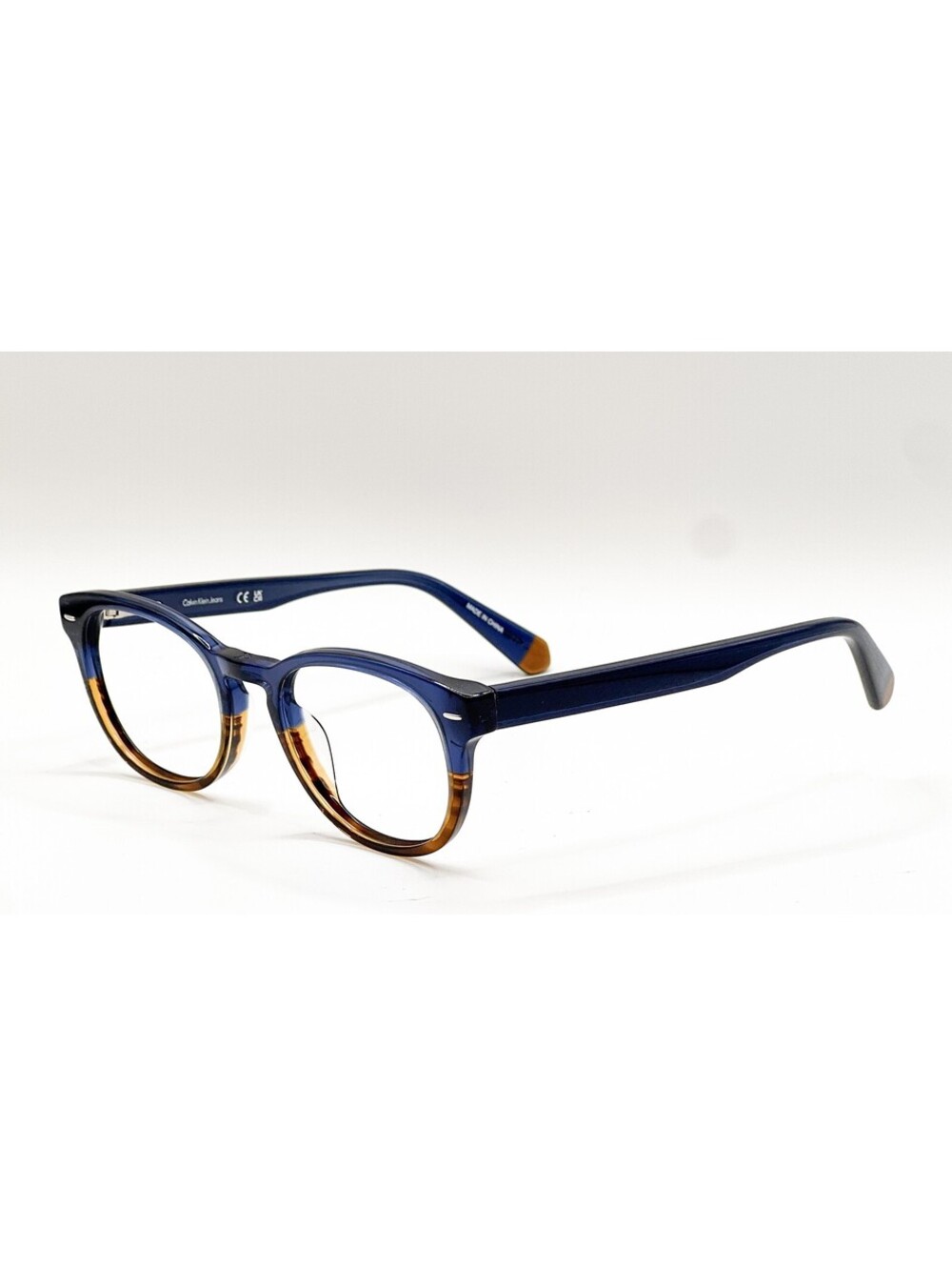 Calvin Klein Jeans CKJ23629 406 Blue Tortoise Round Eyeglass Frames 48-20-145